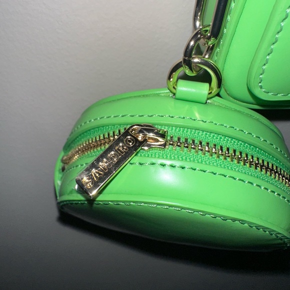Sandro Paris Lime Green Crossbody Bag with coin purse - Picture 8 of 15